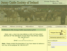 Tablet Screenshot of irishjerseycattle.com